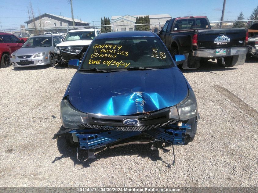 2011 Ford Focus Ses VIN: 1FAHP3GN8BW108969 Lot: 20114977