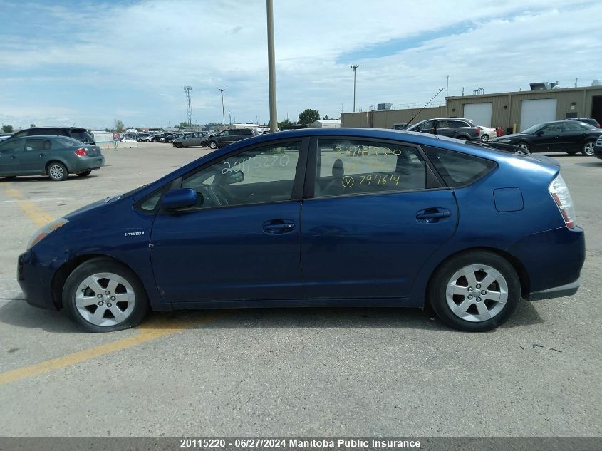 2008 Toyota Prius VIN: JTDKB20U787794614 Lot: 20115220