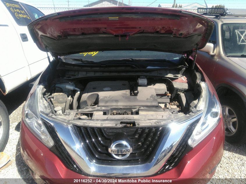 2018 Nissan Murano Platinum VIN: 5N1AZ2MH1JN166288 Lot: 20116252