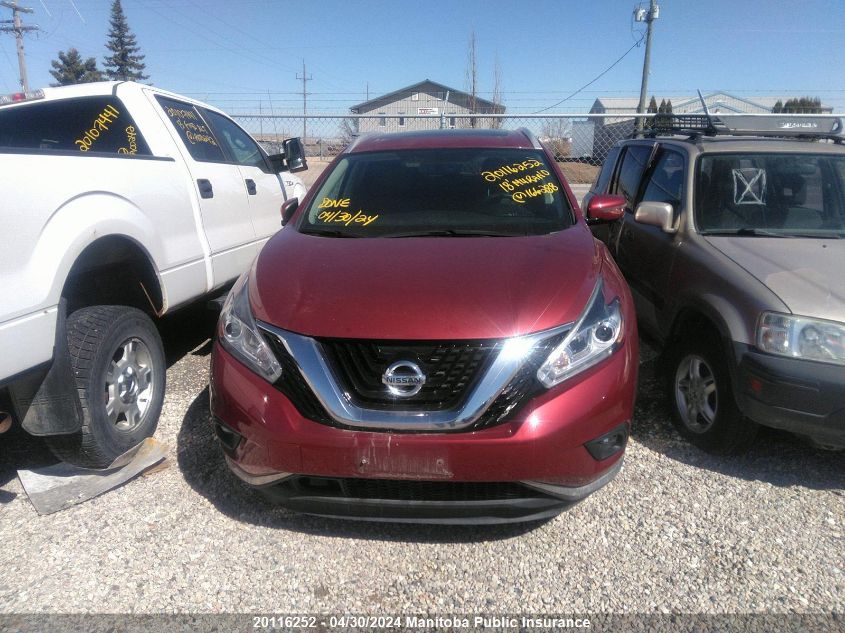 2018 Nissan Murano Platinum VIN: 5N1AZ2MH1JN166288 Lot: 20116252