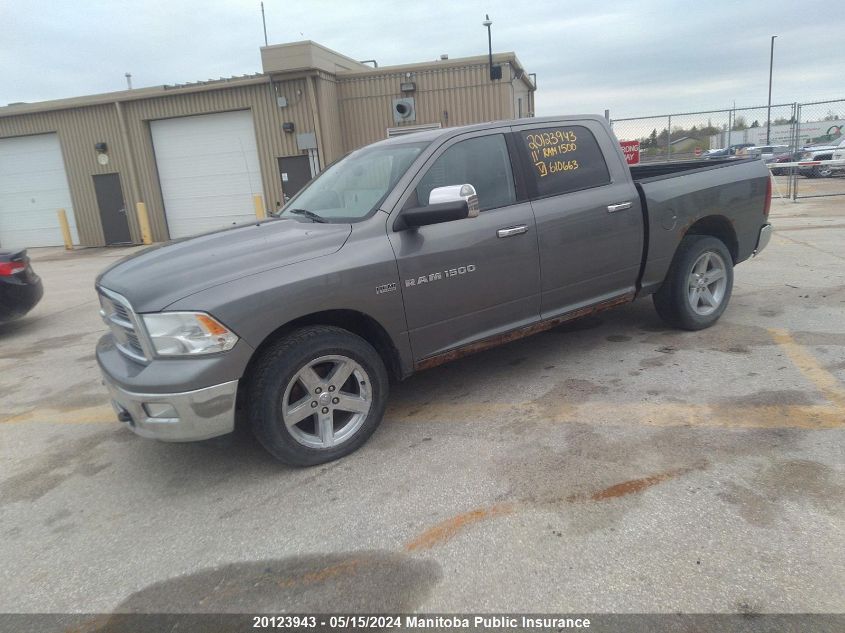 2011 Dodge Ram 1500 Big Horn Crew Cab VIN: 1D7RV1CT4BS610663 Lot: 20123943