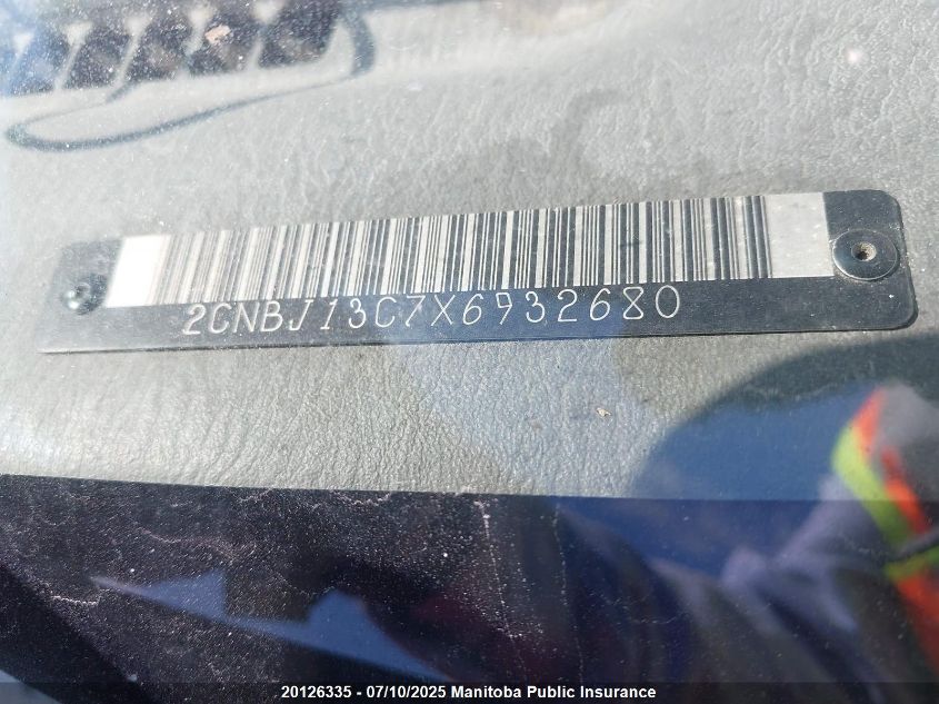 1999 Chevrolet Tracker VIN: 2CNBJ13C7X6932680 Lot: 20126335