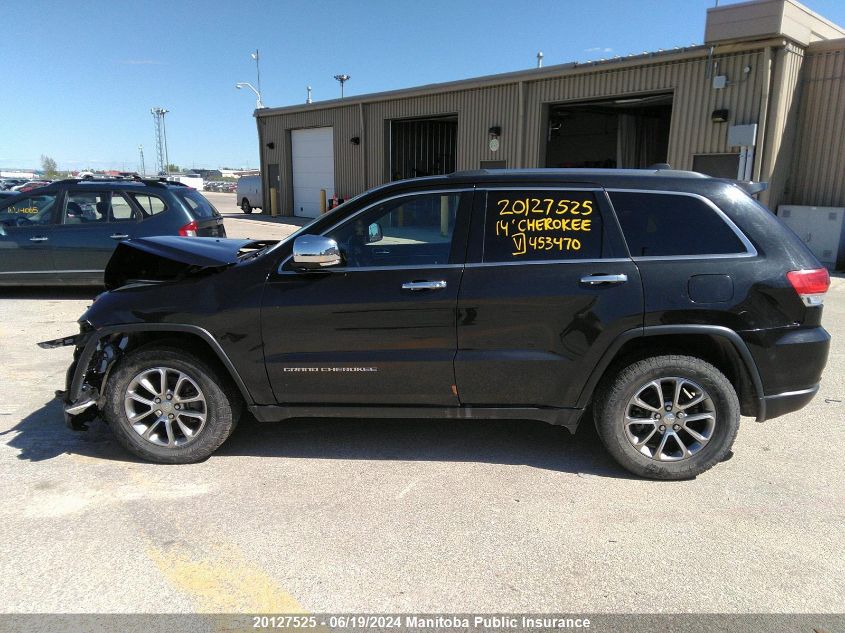 2014 Jeep Grand Cherokee Limited VIN: 1C4RJFBGXEC453470 Lot: 20127525