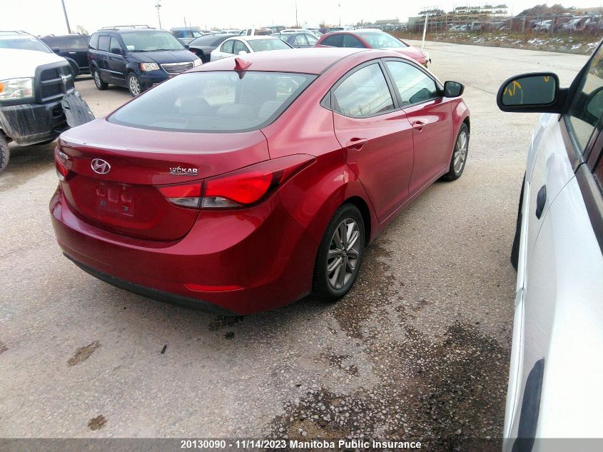 2014 Hyundai Elantra Gls VIN: 5NPDH4AE4EH486043 Lot: 20130090