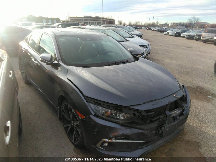 2020 Honda Civic Touring VIN: 2HGFC1F97LH102233 Lot: 20130536