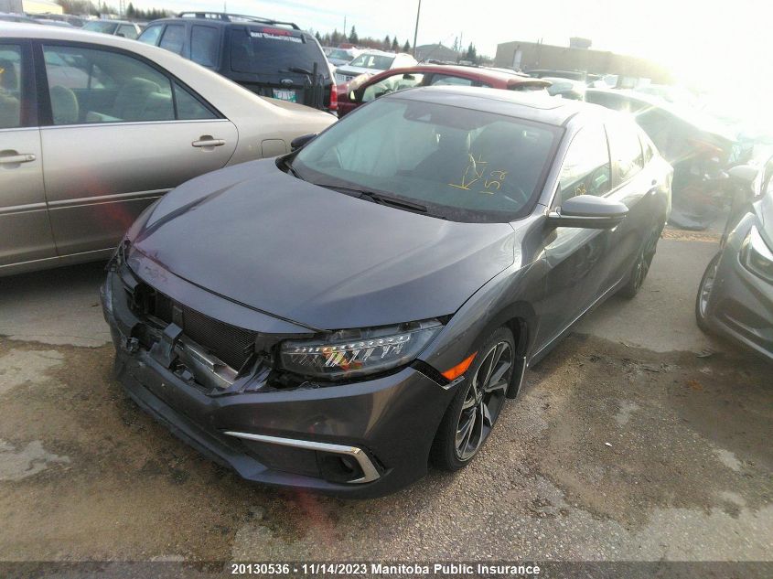 2020 Honda Civic Touring VIN: 2HGFC1F97LH102233 Lot: 20130536