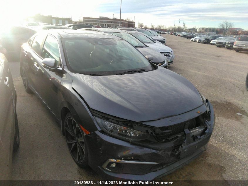 2020 Honda Civic Touring VIN: 2HGFC1F97LH102233 Lot: 20130536