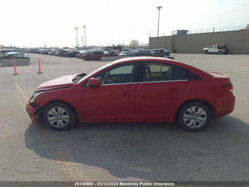 2016 Chevrolet Cruze Lt Turbo VIN: 1G1PE5SB7G7100036 Lot: 20130980