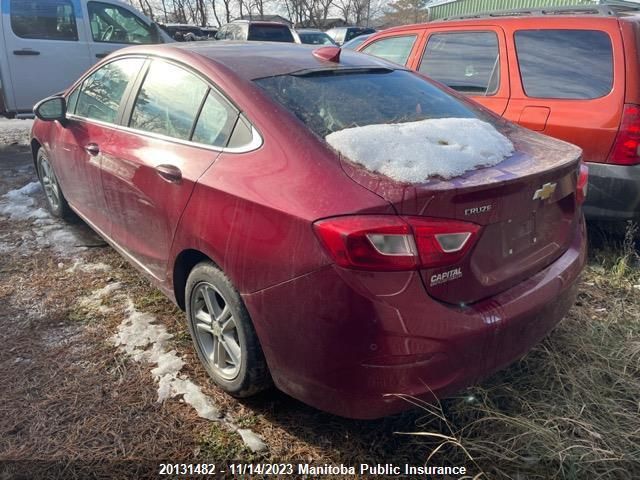 2017 Chevrolet Cruze Lt Turbo VIN: 1G1BE5SM3H7198740 Lot: 20131482