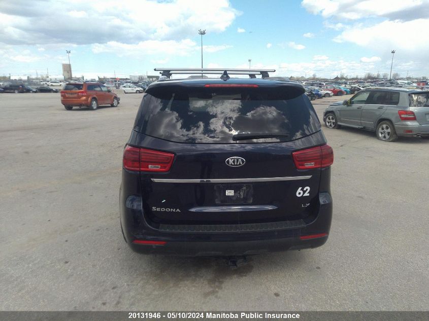 2020 Kia Sedona Lx/Lx+ VIN: KNDMB5C12L6598865 Lot: 20131946