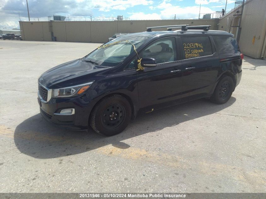 2020 Kia Sedona Lx/Lx+ VIN: KNDMB5C12L6598865 Lot: 20131946