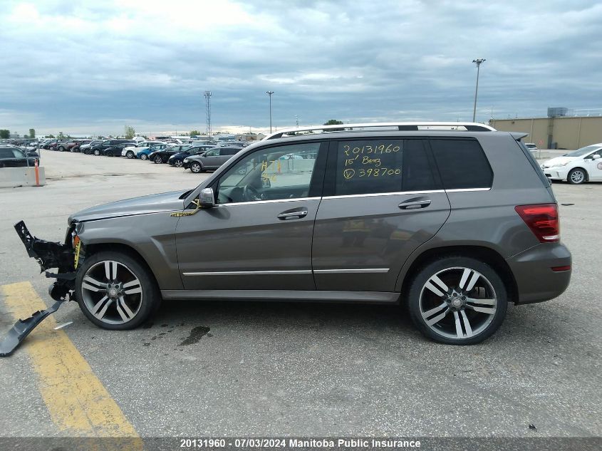 2015 Mercedes Benz Glk250 Bluetec VIN: WDCGG0EB0FG398700 Lot: 20131960