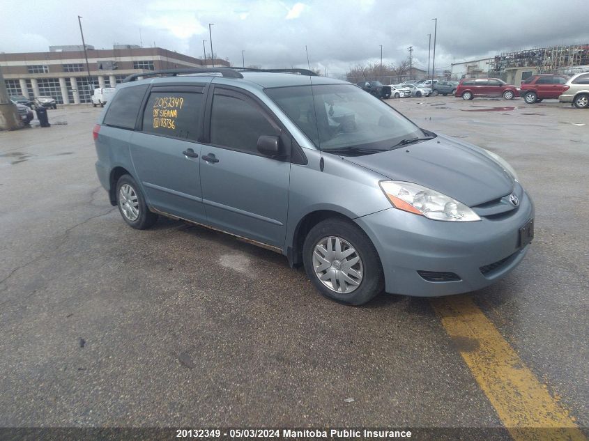 2008 Toyota Sienna Ce V6 VIN: 5TDZK29C38S183736 Lot: 20132349