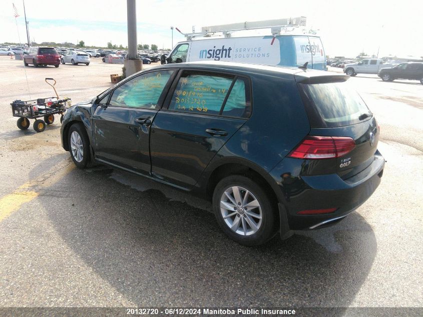 2019 Volkswagen Golf Comfortline 1.4 Tsi VIN: 3VWG57AUXKM018996 Lot: 20132720