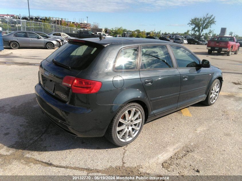 2010 Audi A3 2.0T Quattro VIN: WAUMFCFMXAA093372 Lot: 20132770