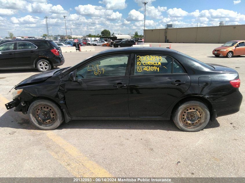 2010 Toyota Corolla Ce VIN: 2T1BU4EE0AC261094 Lot: 20132893