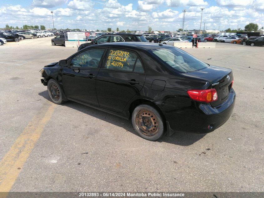 2010 Toyota Corolla Ce VIN: 2T1BU4EE0AC261094 Lot: 20132893