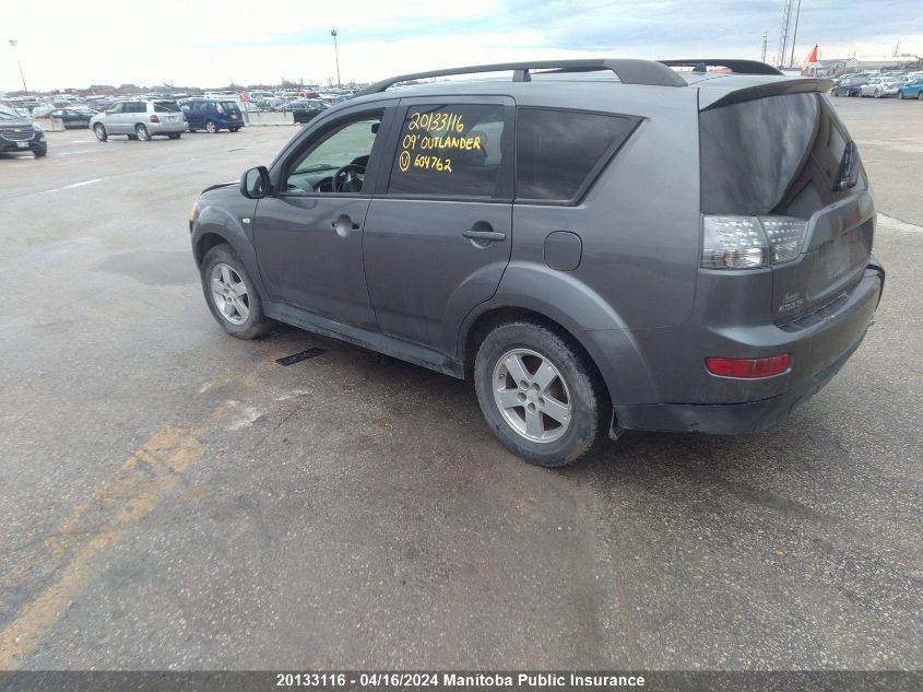 2009 Mitsubishi Outlander Se VIN: JA4LT21W39Z604762 Lot: 20133116