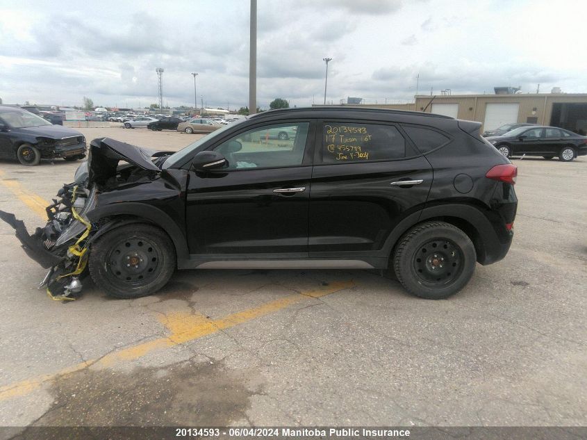 2017 Hyundai Tucson 1.6T VIN: KM8J3CA24HU455799 Lot: 20134593