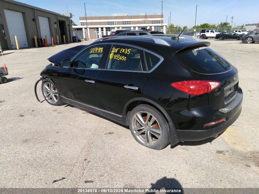 2011 Infiniti Ex35 VIN: JN1AJ0HR3BM853656 Lot: 20134978