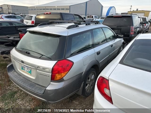 2005 Subaru Outback 2.5I VIN: 4S4BP61C456307140 Lot: 20135610