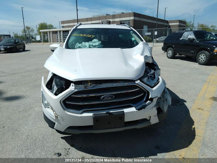 2019 Ford Ecosport Titanium VIN: MAJ6S3KL4KC310575 Lot: 20135734