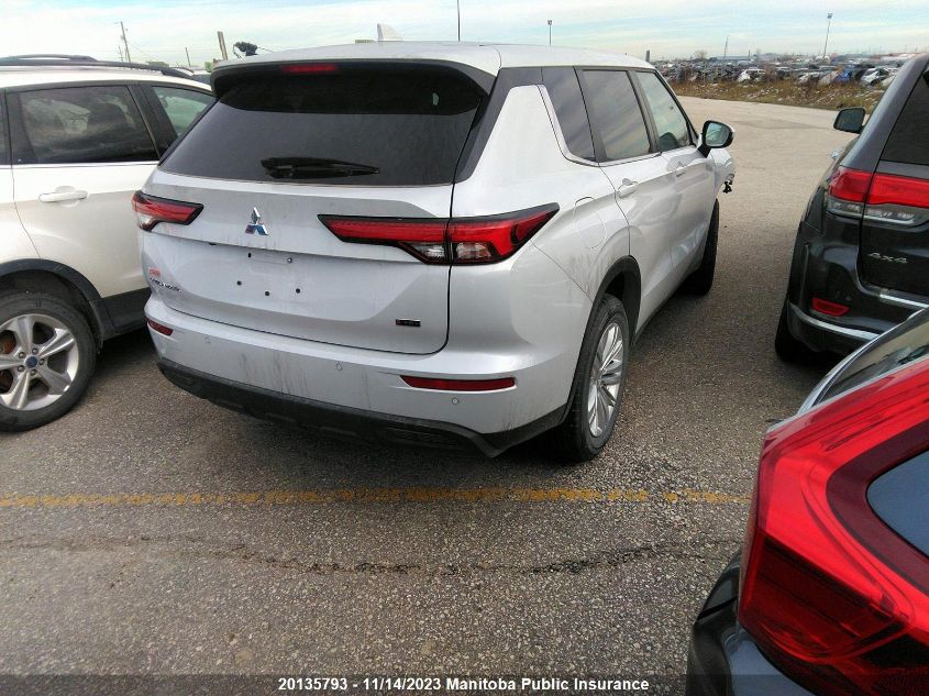 2023 Mitsubishi Outlander Es VIN: JA4J4TA88PZ612767 Lot: 20135793