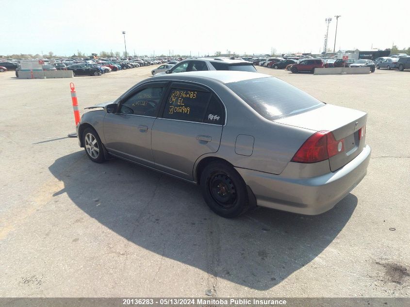 2004 Acura 1.7 El Touring VIN: 2HHES36624H002909 Lot: 20136283