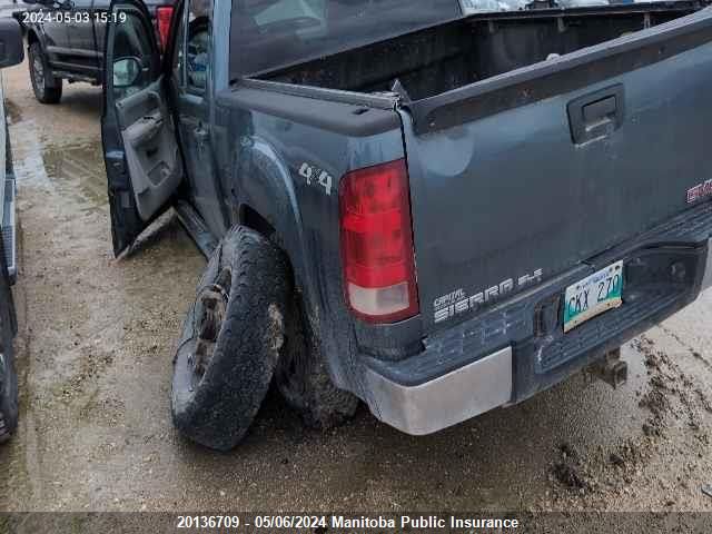 2009 GMC Sierra 1500 Sle Crew Cab VIN: 2GTEK13M491136475 Lot: 20136709