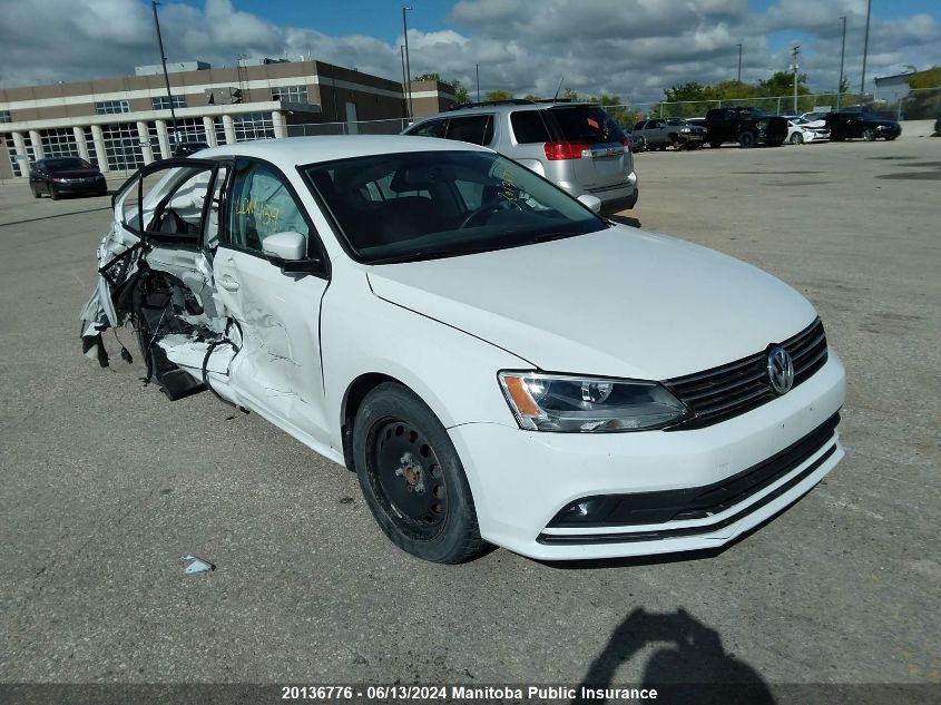 2015 Volkswagen Jetta 1.8 Tsi VIN: 3VWD07AJ7FM313762 Lot: 20136776