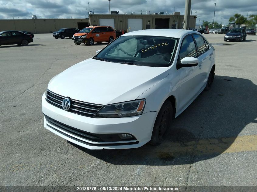 2015 Volkswagen Jetta 1.8 Tsi VIN: 3VWD07AJ7FM313762 Lot: 20136776