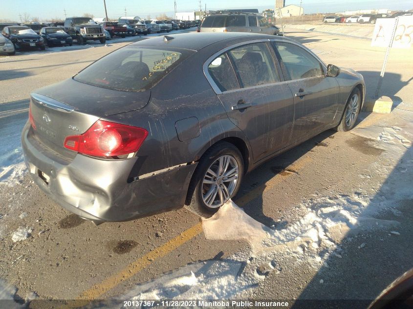 2010 Infiniti G37 X VIN: JN1CV6AR0AM459007 Lot: 20137367