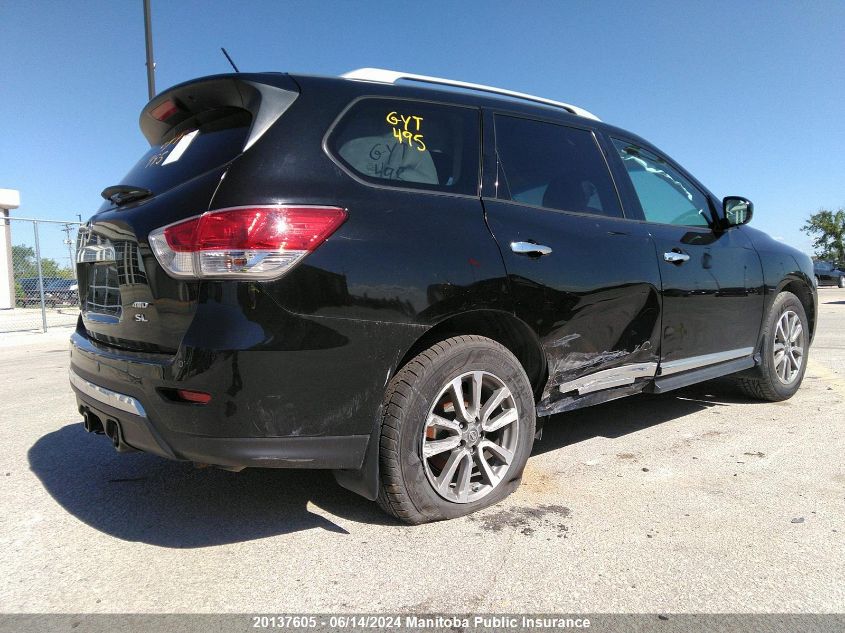 2014 Nissan Pathfinder Sl VIN: 5N1AR2MM4EC702617 Lot: 20137605