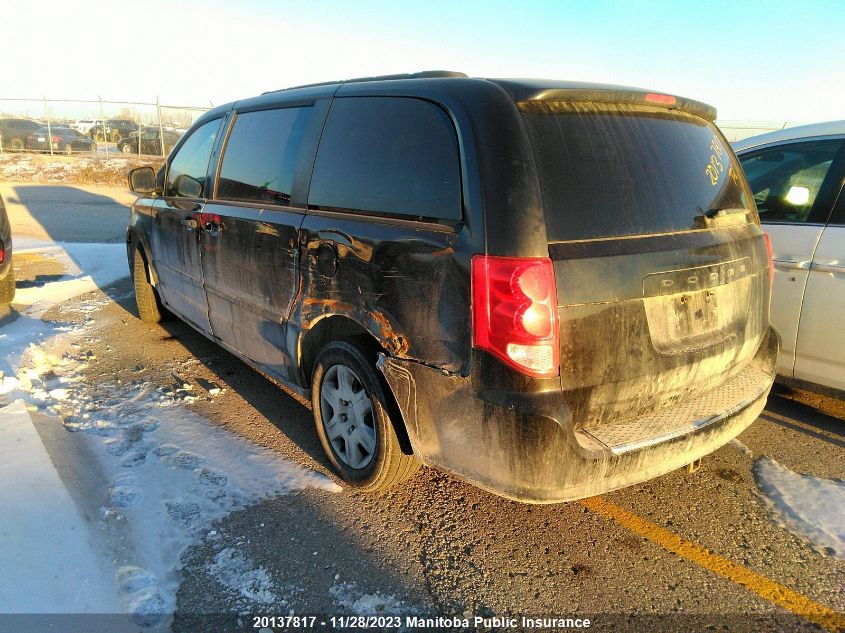 2013 Dodge Grand Caravan Se VIN: 2C4RDGBG2DR504687 Lot: 20137817