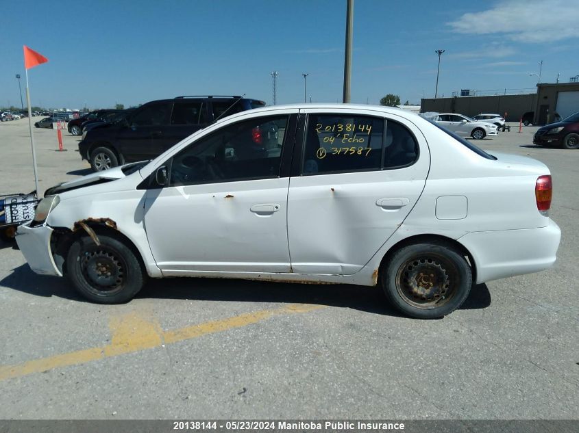 2004 Toyota Echo VIN: JTDBT123440317587 Lot: 20138144