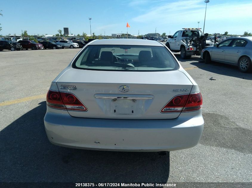 2005 Lexus Es 330 VIN: JTHBA30G155104462 Lot: 20138375