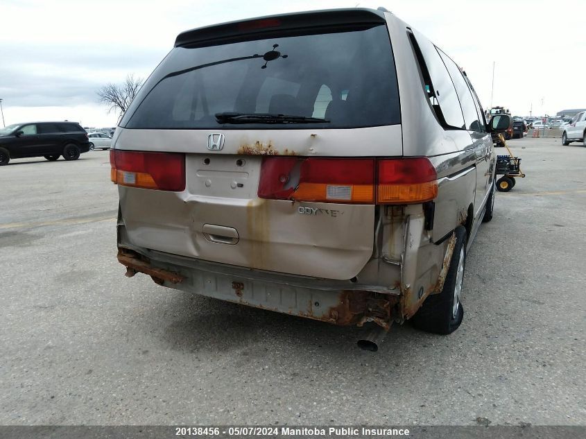 2003 Honda Odyssey Ex VIN: 2HKRL18623H011201 Lot: 20138456