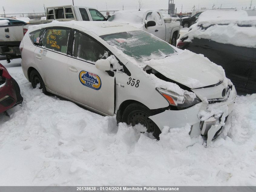 2012 Toyota Prius V VIN: JTDZN3EU6C3167729 Lot: 20138638