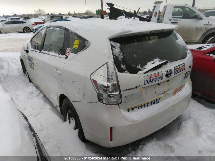 2012 Toyota Prius V VIN: JTDZN3EU6C3167729 Lot: 20138638