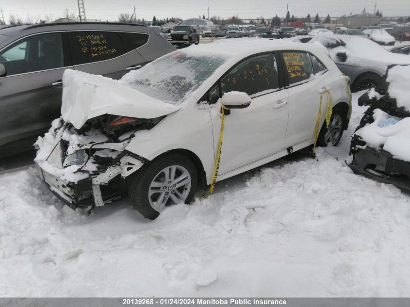 2020 Toyota Corolla Se VIN: JTNK4RBE6L3073916 Lot: 20139268