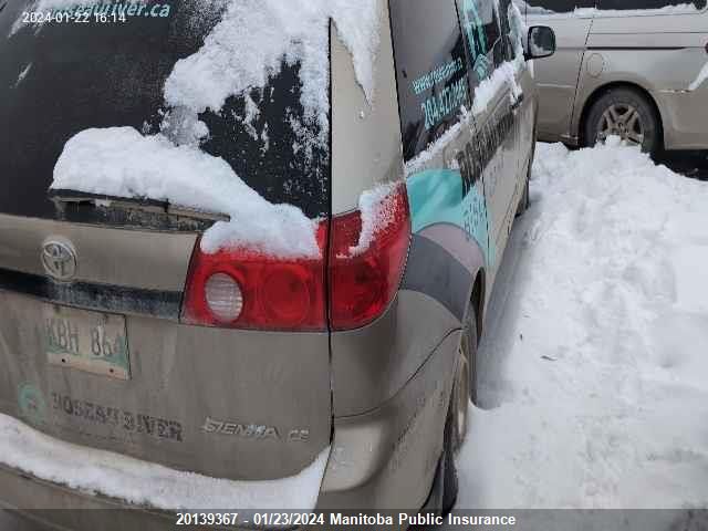 5TDZK4CC5AS311307 2010 Toyota Sienna Ce V6