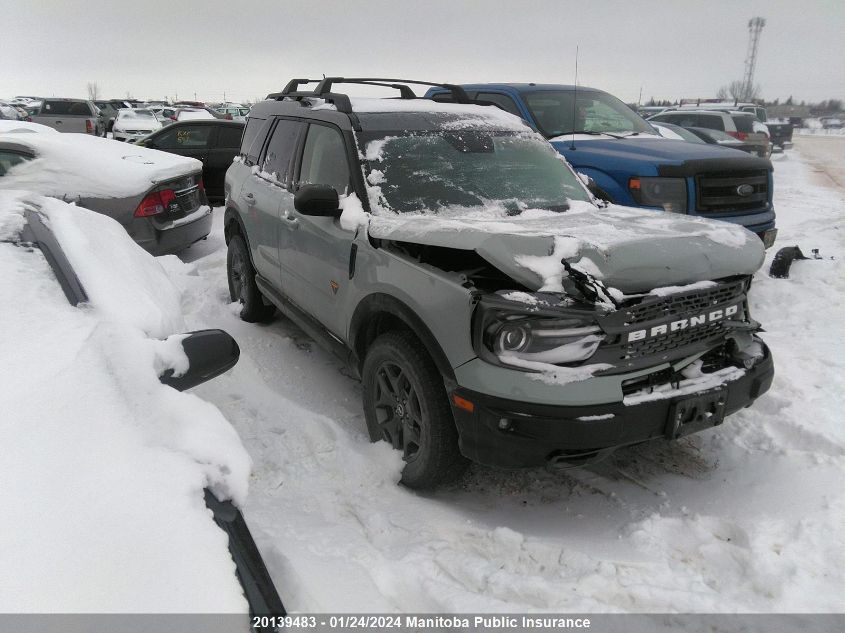 2022 Ford Bronco Sport Badlands VIN: 3FMCR9D92NRD32959 Lot: 20139483