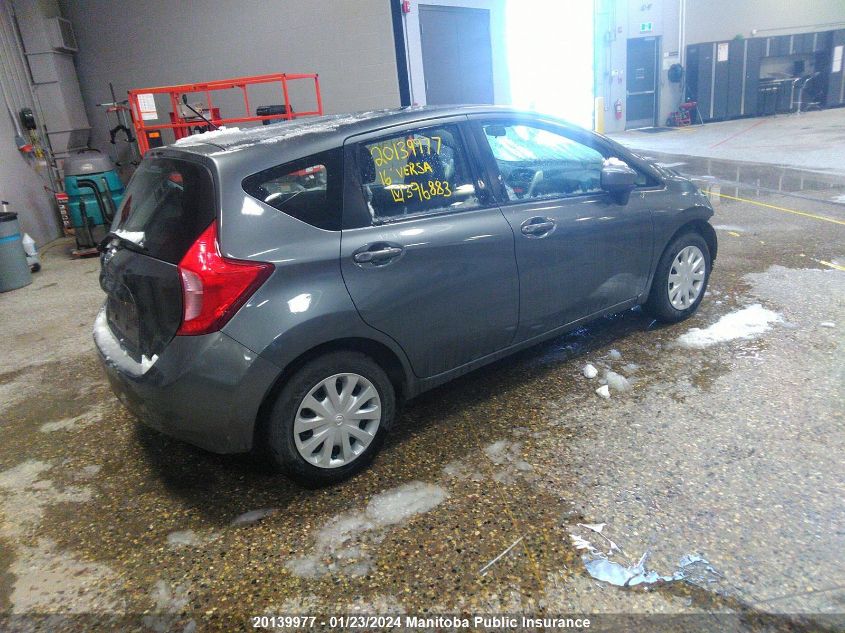 2016 Nissan Versa Note S VIN: 3N1CE2CP7GL396883 Lot: 20139977