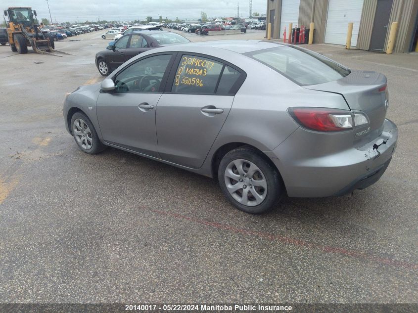 2010 Mazda Mazda3 Gx VIN: JM1BL1SF6A1320586 Lot: 20140017