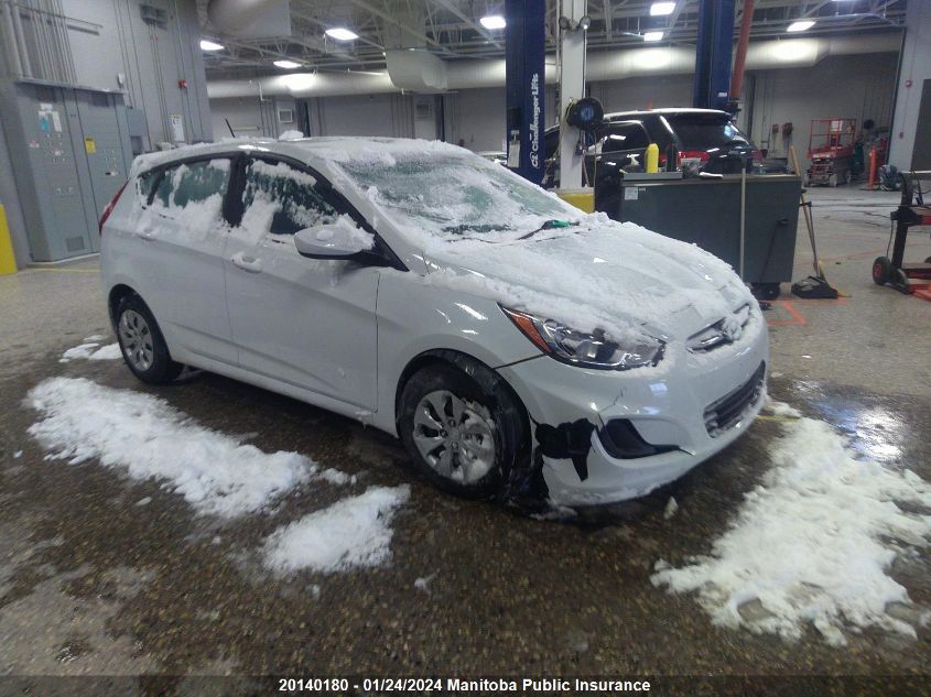 2017 Hyundai Accent L VIN: KMHCT5AE4HU360822 Lot: 20140180