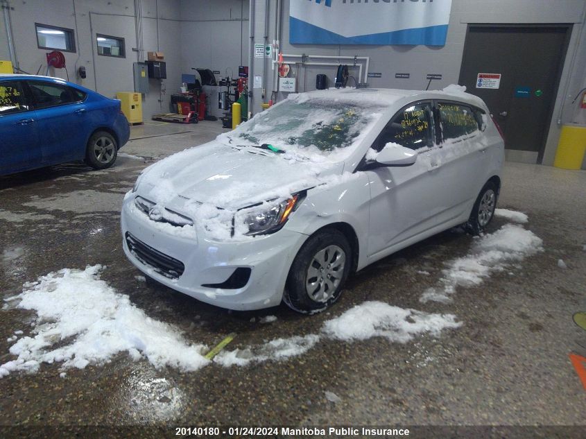 2017 Hyundai Accent L VIN: KMHCT5AE4HU360822 Lot: 20140180