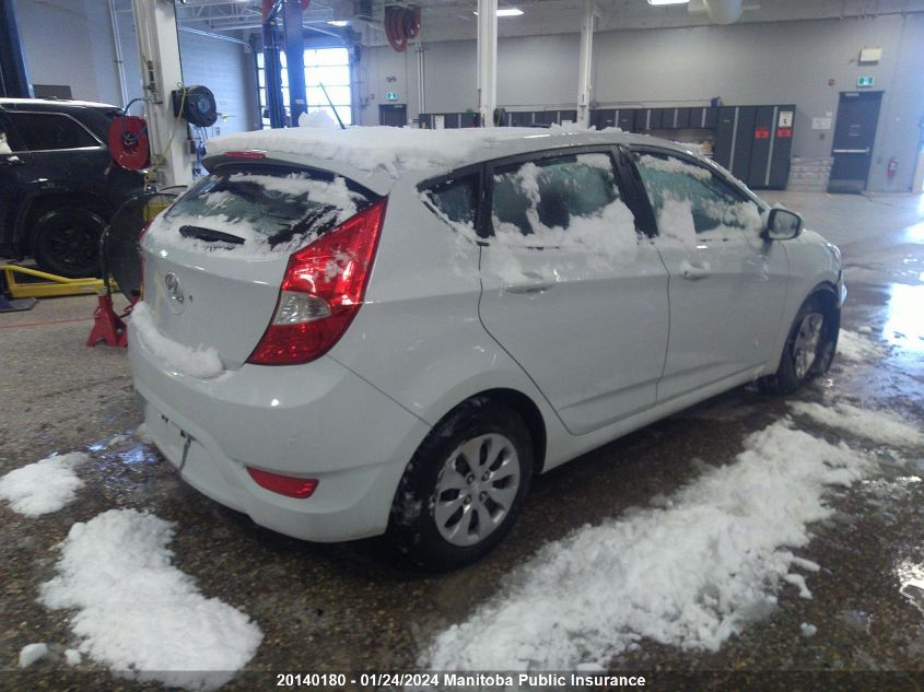 2017 Hyundai Accent L VIN: KMHCT5AE4HU360822 Lot: 20140180