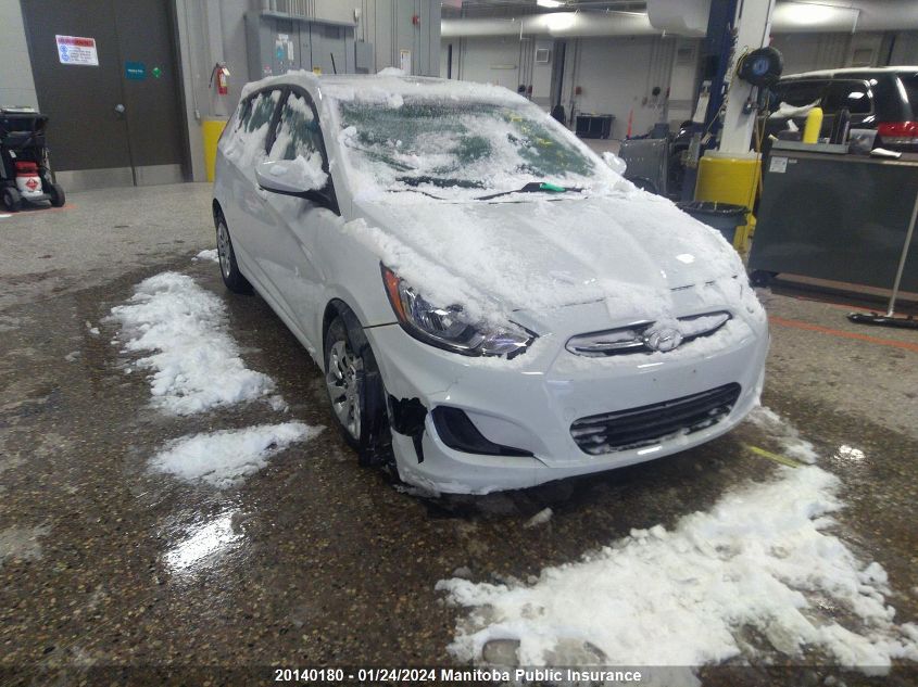 2017 Hyundai Accent L VIN: KMHCT5AE4HU360822 Lot: 20140180