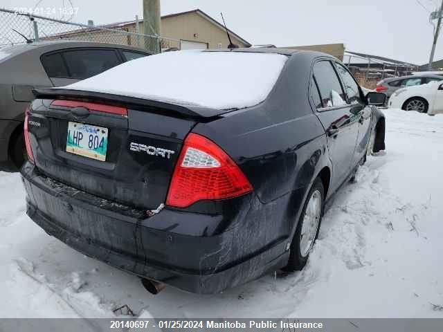 2010 Ford Fusion Sport V6 VIN: 3FAHP0DC0AR167338 Lot: 20140697