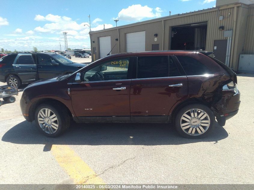 2010 Lincoln Mkx VIN: 2LMDJ8JC8ABJ15693 Lot: 20140825